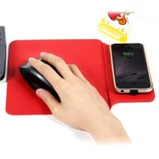 Mouse Mat Vermelho Carregador Sem Fio 10W Rápido