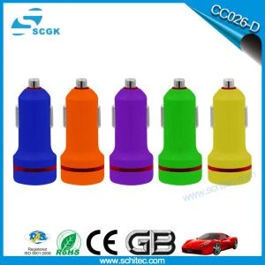 Carregador de carro USB rápido portátil de porta dupla