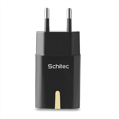 Carregador de parede USB preto