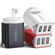 EU 3 Porta 2.0 Carregador de viagem USB