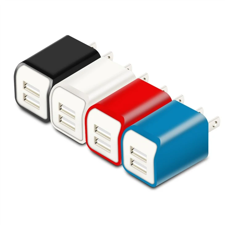 Design mais recente US Plug UE Plug Dual 2.1A Carregador de parede Carregador de viagem