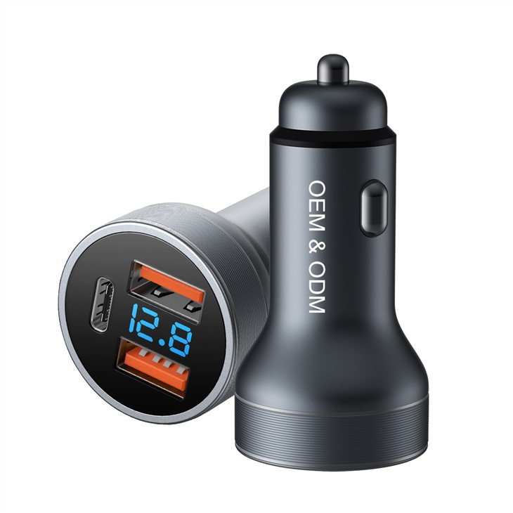 Carregador de carro celular portátil USB de porta dupla 5V 1A